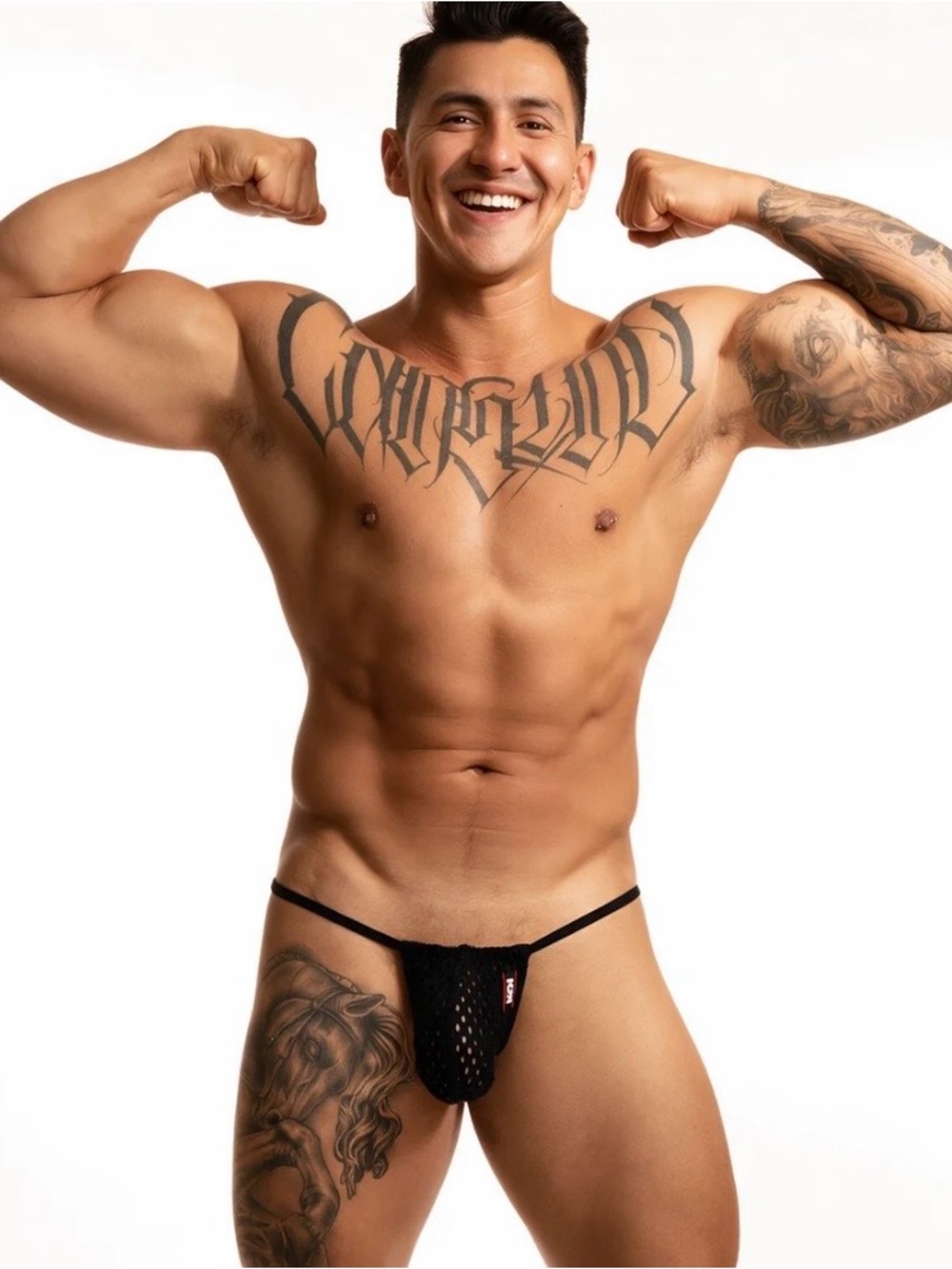 N2N BODYWEAR Raider Mesh Pocket String Underwear